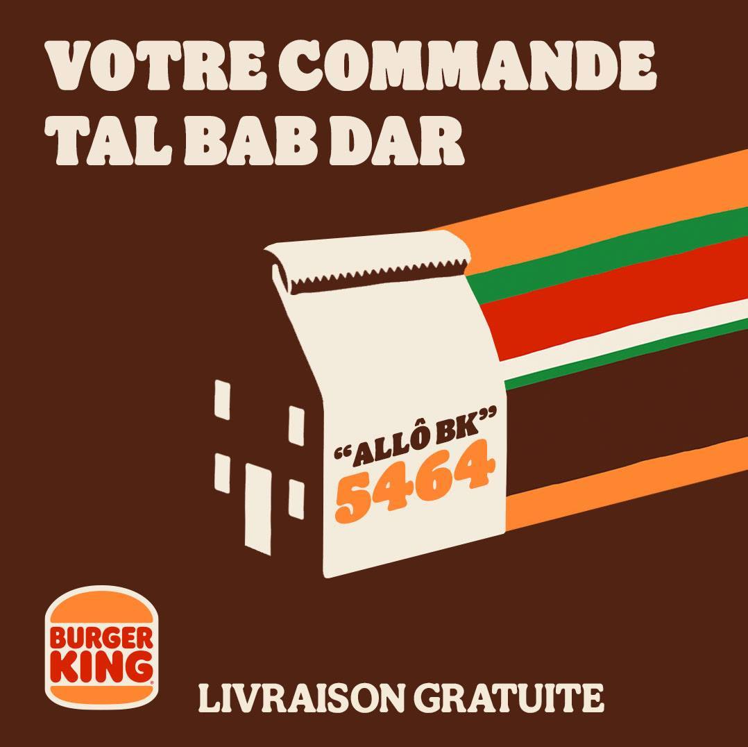 Offre Burger King Maroc Livraison Gratuite