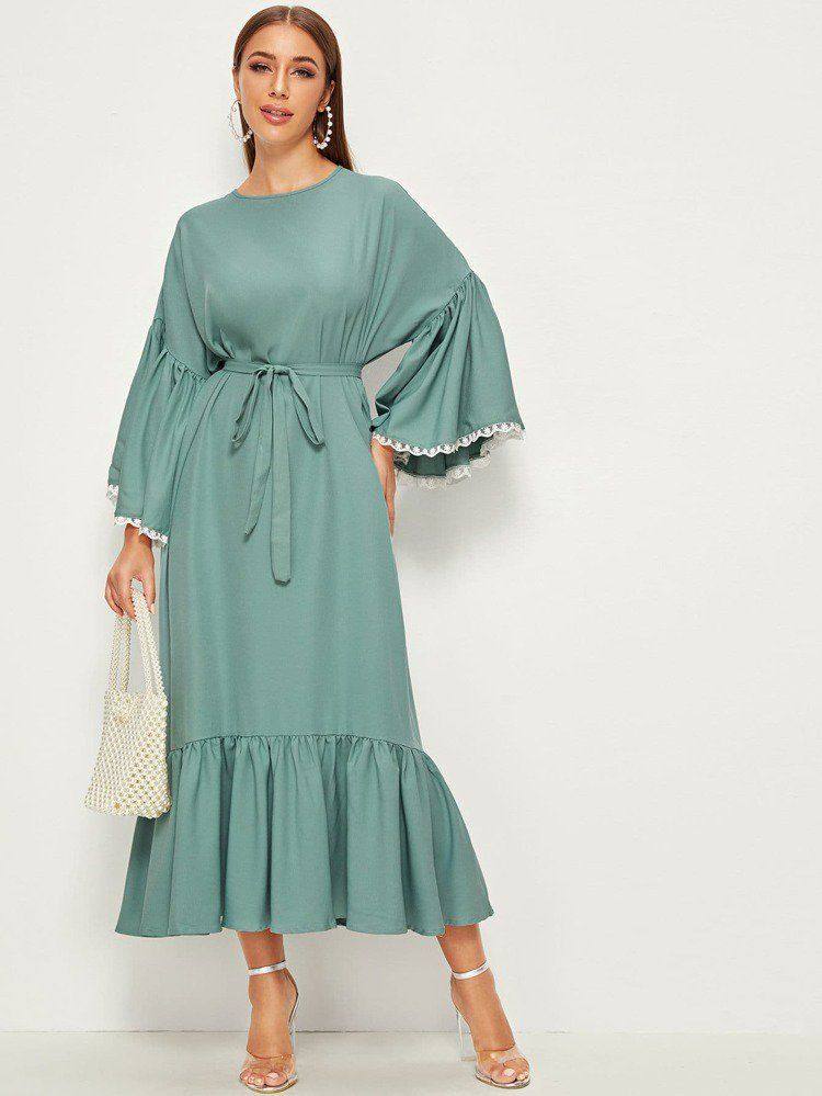 Solde SHEIN Robe en satin avec imprimé 2020/2021