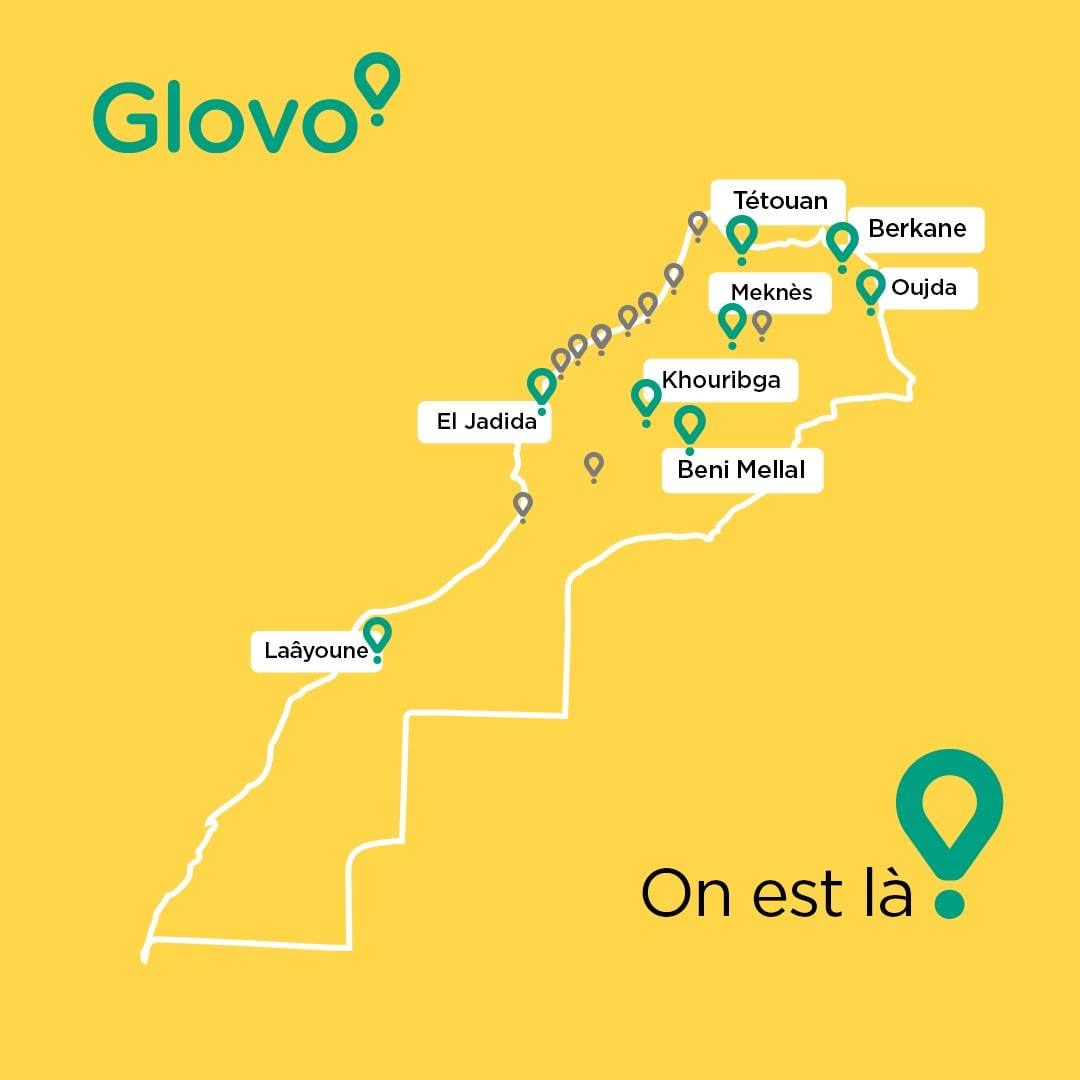 Code Promos Glovo maroc 30 dhs de réduction sur votre commande