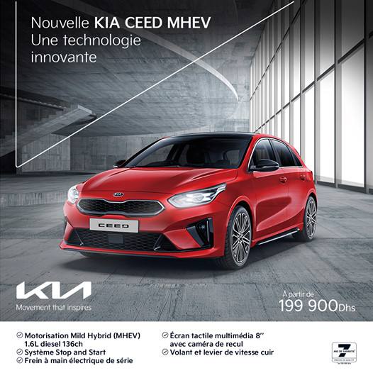 Offre Kia Maroc Ceed MHEV Hybrid Prix Maroc