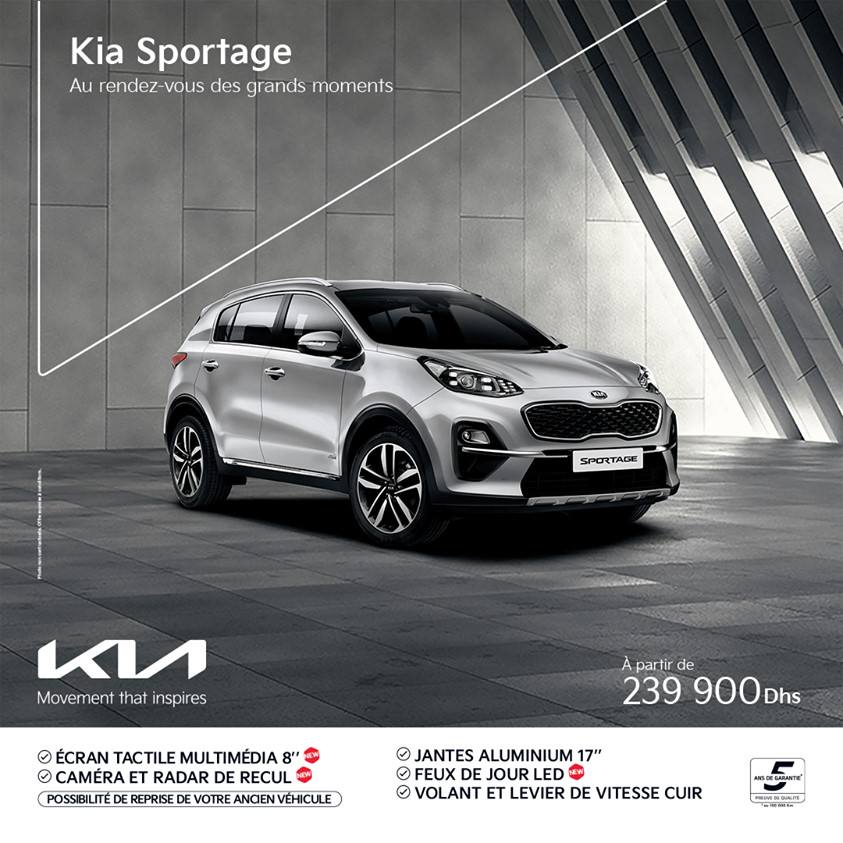 Nouveau Kia Sportage Prix Maroc et fiche technique