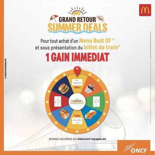 Promotion oncf Maroc: summer deals